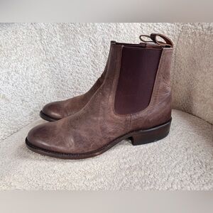 Kemo Sabe Grit Whiskey Paddock Boots Men’s 10.5 Luxury Leather Western Chelsea